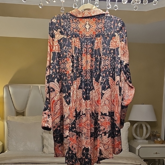 Free People Asymmetrical Dress in Red and Black - Picture 7 of 16